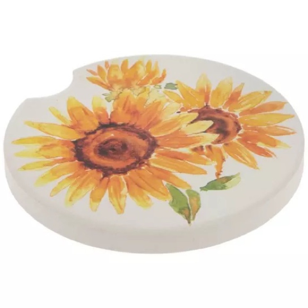 Sunflowers 🌻 Car Coaster perfect stocking, stuffer! Brand New